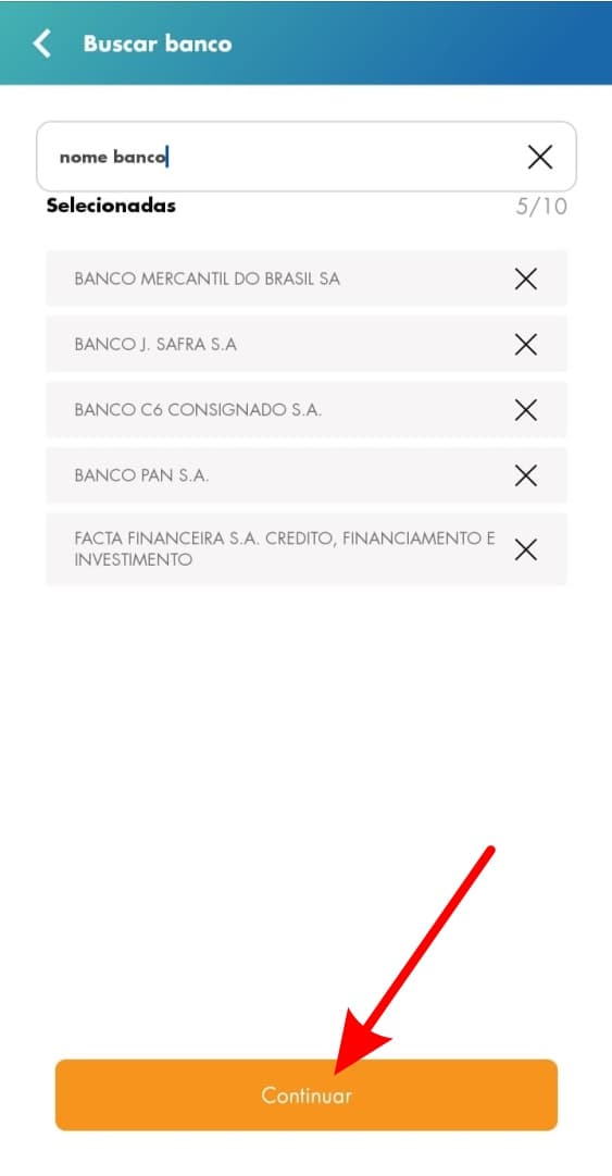 Baixando aplicativo FGTS