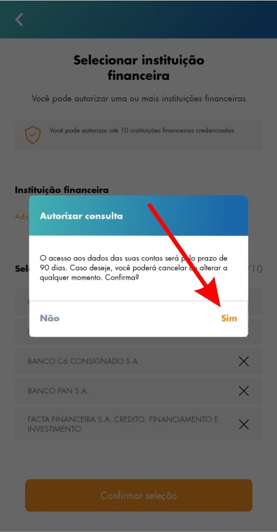 Baixando aplicativo FGTS