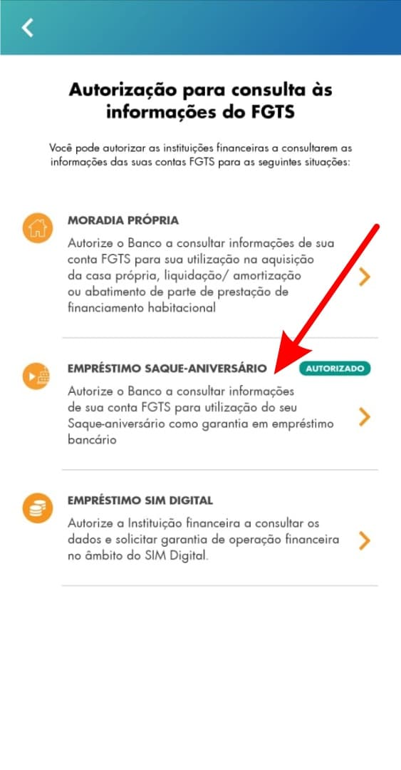 Baixando aplicativo FGTS