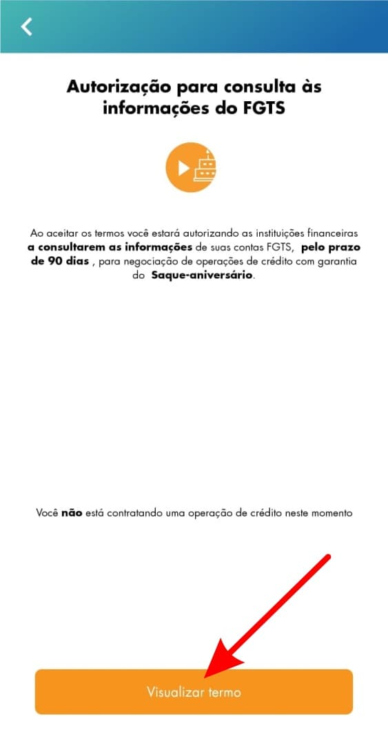 Baixando aplicativo FGTS